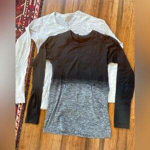 Lot/set of 2 size 10 swiftly long sleeve shirts